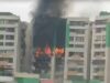 इंदिरापुरम हाईराइज में आग से हड़कंप: गौर ग्रीन एवेन्यू में 8 फ्लैट प्रभावित, दमकल की 20 गाड़ियां मौके पर