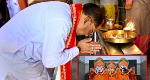 मुख्यमंत्री विष्णुदेव साय ने हरिनाम संकीर्तन नामयज्ञ में लिया हिस्सा, प्रदेशवासियों की सुख-समृद्धि के लिए की विशेष पूजा