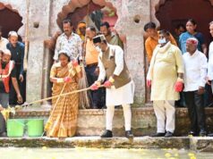 मंत्री विश्वास सारंग ने किया श्रमदान, द्वारका नगर की बावड़ी सफाई अभियान में उतरे मैदान में
