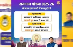 समाधान योजना से 29.81 लाख बिजली उपभोक्ताओं को राहत, ऊर्जा मंत्री तोमर का दावा