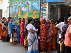बंगाल में 15 केंद्रों पर री-पोलिंग जारी, सुबह 9 बजे तक 16.23% मतदान