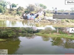 जल गंगा संवर्धन अभियान: जनसहभागिता से गोचा नदी के स्टॉप डैम की तस्वीर हुई बदल