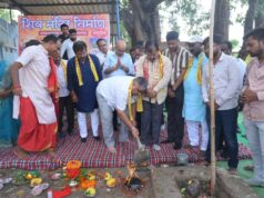 धार्मिक आस्था को मिलेगा नया स्वरूप, मंत्री राजेश अग्रवाल ने किया मंदिर निर्माण का शुभारंभ